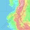 Topografische kaart Loja, reliëfkaart, hoogtekaart