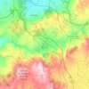 Topografische kaart Allariz, reliëfkaart, hoogtekaart