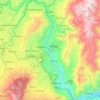 Topografische kaart Río Patate, reliëfkaart, hoogtekaart