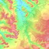 Topografische kaart Châteauvillain, hoogte, reliëf