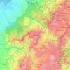 Topografische kaart Imbabura, reliëfkaart, hoogtekaart