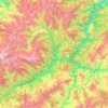 Topografische kaart Yusufeli, hoogte, reliëf