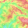 Topografische kaart Liffré, reliëfkaart, hoogtekaart