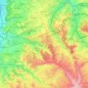 Topografische kaart Voeren, hoogte, reliëf