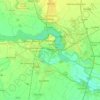Topografische kaart Mantova, reliëfkaart, hoogtekaart