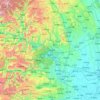 Topografische kaart Yichang, reliëfkaart, hoogtekaart