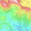 Topografische kaart Periana, hoogte, reliëf