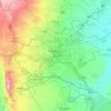 Topografische kaart Nairobi, hoogte, reliëf