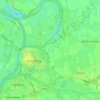 Topografische kaart Doesburg, hoogte, reliëf