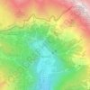 Topografische kaart Novalesa, reliëfkaart, hoogtekaart