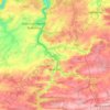 Topografische kaart Walcourt, hoogte, reliëf