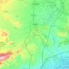 Topografische kaart Aspe, hoogte, reliëf