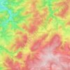 Topografische kaart Manhay, hoogte, reliëf