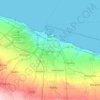 Topografische kaart Bari, reliëfkaart, hoogtekaart