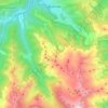 Topografische kaart Bethmale, hoogte, reliëf