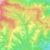 Topografische kaart Molló, reliëfkaart, hoogtekaart