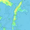 Topografische kaart Île-aux-Moines, reliëfkaart, hoogtekaart
