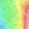 Topografische kaart Lava de la erupción del volcán Tajogaite-Cumbre Vieja / La Palma 2021, hoogte, reliëf