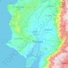 Topografische kaart Guayas, reliëfkaart, hoogtekaart