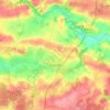 Topografische kaart Guignen, reliëfkaart, hoogtekaart