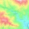 Topografische kaart Río de la Toba, hoogte, reliëf