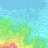 Topografische kaart Semarang, hoogte, reliëf
