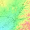 Topografische kaart Shenyang, reliëfkaart, hoogtekaart