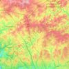 Topografische kaart Léglise, hoogte, reliëf