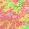 Topografische kaart Martelange, hoogte, reliëf
