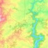 Topografische kaart Chantada, reliëfkaart, hoogtekaart