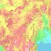 Topografische kaart Burdur, hoogte, reliëf