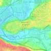 Topografische kaart Barañáin, reliëfkaart, hoogtekaart