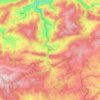 Topografische kaart Vielsalm, hoogte, reliëf
