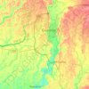 Topografische kaart Quevedo, reliëfkaart, hoogtekaart