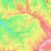 Topografische kaart Aubel, hoogte, reliëf