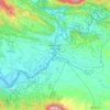 Topografische kaart Sangüesa, reliëfkaart, hoogtekaart