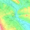 Topografische kaart Tudela, reliëfkaart, hoogtekaart
