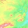 Topografische kaart Vélez-Blanco, hoogte, reliëf