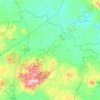 Topografische kaart Emirdağ, hoogte, reliëf