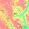 Topografische kaart 三坝纳西族乡, reliëfkaart, hoogtekaart