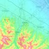 Topografische kaart Cesena, reliëfkaart, hoogtekaart