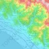 Topografische kaart Massa, reliëfkaart, hoogtekaart