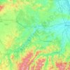 Topografische kaart AT, hoogte, reliëf