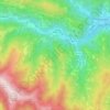 Topografische kaart Melle, hoogte, reliëf