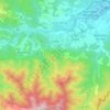 Topografische kaart Céret, hoogte, reliëf