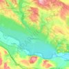 Topografische kaart Mendavia, reliëfkaart, hoogtekaart
