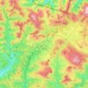 Topografische kaart Erro, reliëfkaart, hoogtekaart