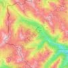 Topografische kaart Argentera, hoogte, reliëf