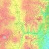Topografische kaart Tungurahua, reliëfkaart, hoogtekaart
