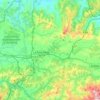 Topografische kaart Siero, reliëfkaart, hoogtekaart